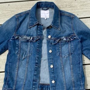 Cropped Zara Jean Jacket with Fringe Detail